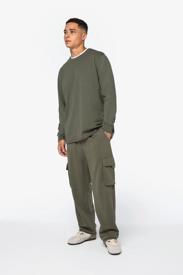 Calças Cargo Eco-responsáveis com Aspeto Lavado French Terry Homem-RAG-Tailors-Fardas-e-Uniformes-Vestuario-Pro