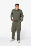 Calças Cargo Eco-responsáveis com Aspeto Lavado French Terry Homem-RAG-Tailors-Fardas-e-Uniformes-Vestuario-Pro
