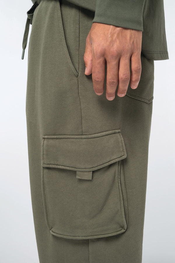 Calças Cargo Eco-responsáveis com Aspeto Lavado French Terry Homem-RAG-Tailors-Fardas-e-Uniformes-Vestuario-Pro