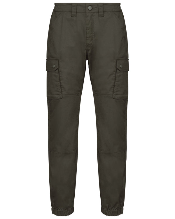 Calças Cargo c\elástico nos tornozelos-Khaki Escuro-34-RAG-Tailors-Fardas-e-Uniformes-Vestuario-Pro