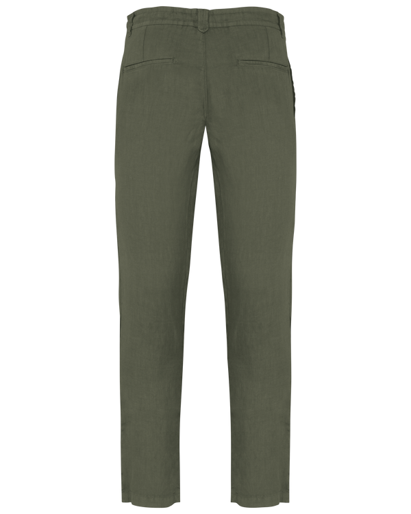 Calças Eco-responsáveis Lavadas em Linho para Homem-RAG-Tailors-Fardas-e-Uniformes-Vestuario-Pro