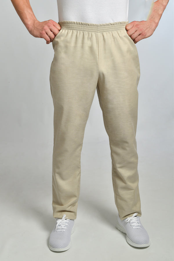 Calças Elvita Sarja Unissexo (Cores 1/2)-Bege-XS / (SP)-RAG-Tailors-Fardas-e-Uniformes-Vestuario-Pro