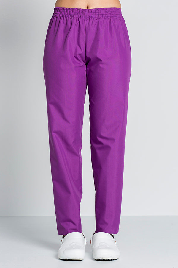 Calças Elvita Sarja Unissexo-Lilás-XS / (SP)-RAG-Tailors-Fardas-e-Uniformes-Vestuario-Pro