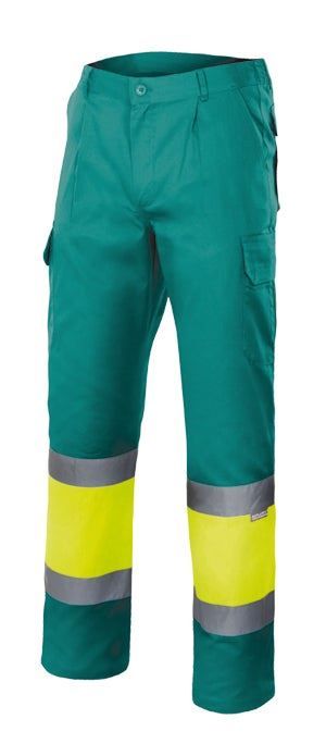 Calças Forradas Bicolor de Alta Visibilidade-Verde/amarelo Fluorescente - 02/20-S-RAG-Tailors-Fardas-e-Uniformes-Vestuario-Pro