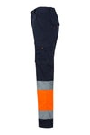 Calças Stretch Bicolor Multibolsos de Alta Visibilidade-RAG-Tailors-Fardas-e-Uniformes-Vestuario-Pro