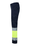 Calças Stretch Bicolor Multibolsos de Alta Visibilidade-RAG-Tailors-Fardas-e-Uniformes-Vestuario-Pro