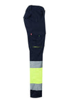 Calças Stretch Bicolor Multibolsos de Alta Visibilidade-RAG-Tailors-Fardas-e-Uniformes-Vestuario-Pro