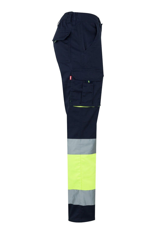 Calças Stretch Bicolor Multibolsos de Alta Visibilidade-RAG-Tailors-Fardas-e-Uniformes-Vestuario-Pro