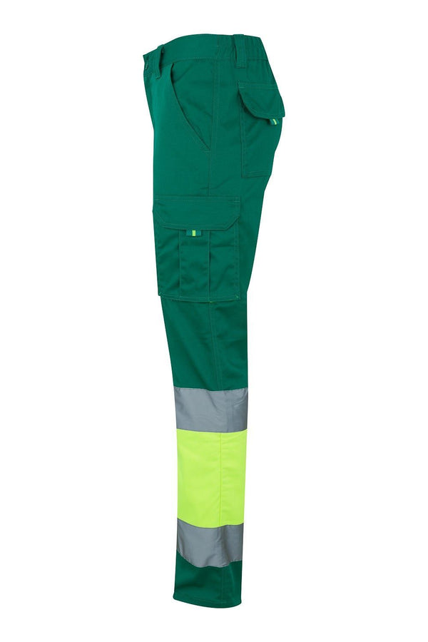 Calças Stretch Bicolor Multibolsos de Alta Visibilidade-RAG-Tailors-Fardas-e-Uniformes-Vestuario-Pro