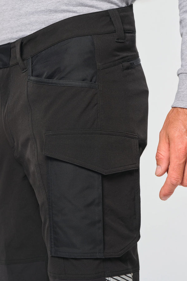 Calças Stretch Recicladas Multibolsos Unissexo-RAG-Tailors-Fardas-e-Uniformes-Vestuario-Pro