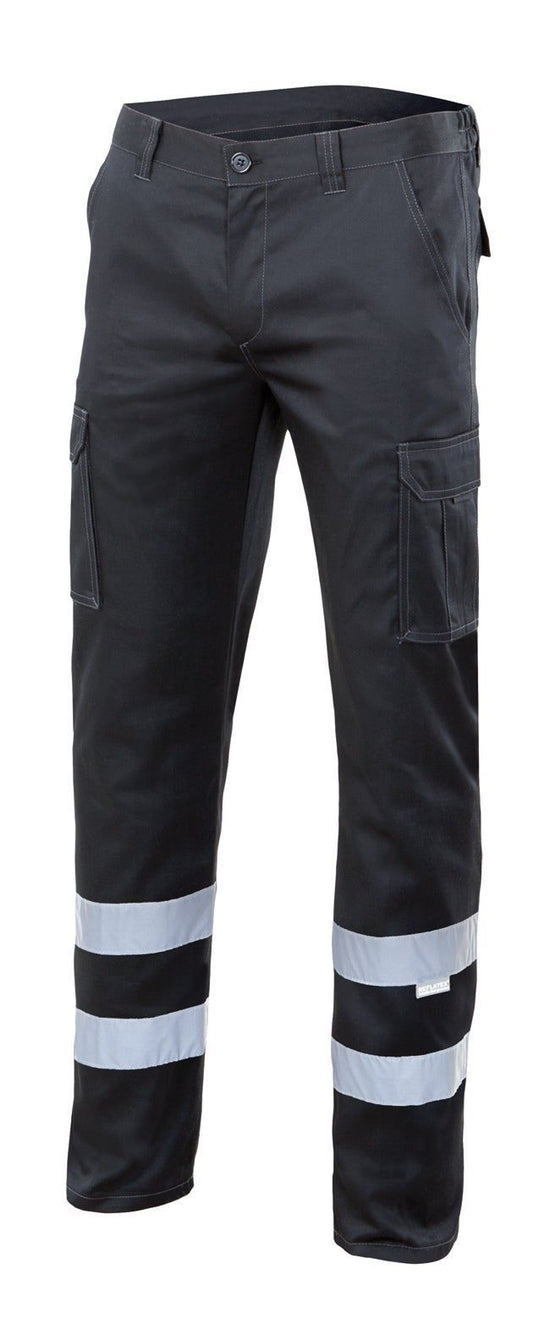 Calças Stretch com Faixas Multibolsos-Preto-34-RAG-Tailors-Fardas-e-Uniformes-Vestuario-Pro