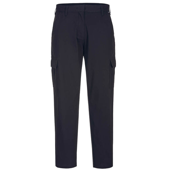 Calças Stretch para Senhoras-Preto-UK6 24" DE36 FR38 EU32-RAG-Tailors-Fardas-e-Uniformes-Vestuario-Pro