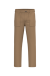 Calças Utility Eco-responsáveis com Aspeto Lavado Homem-Camelo Escuro Lavado-36 FR-RAG-Tailors-Fardas-e-Uniformes-Vestuario-Pro