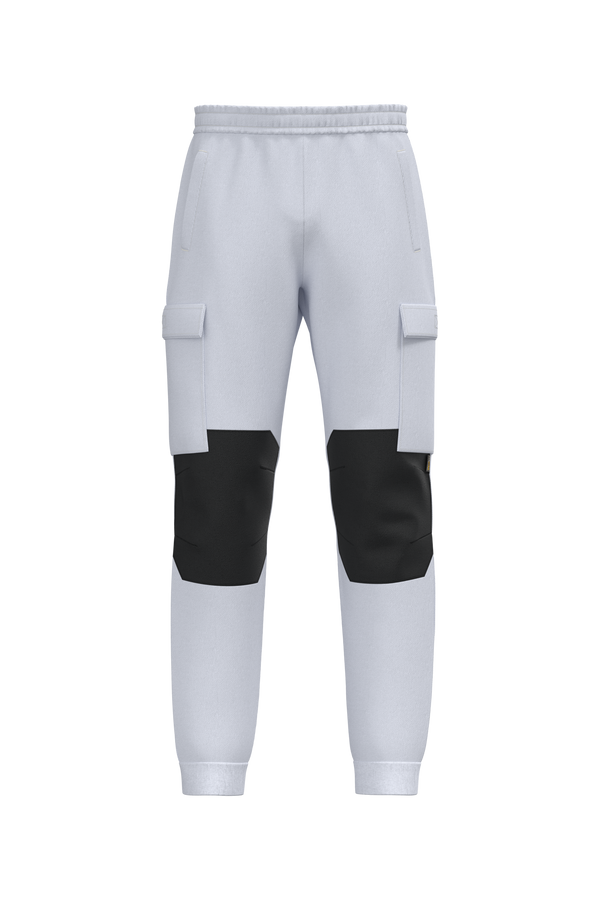 Calças cardadas eco-responsáveis de homem-Branco-S-RAG-Tailors-Fardas-e-Uniformes-Vestuario-Pro