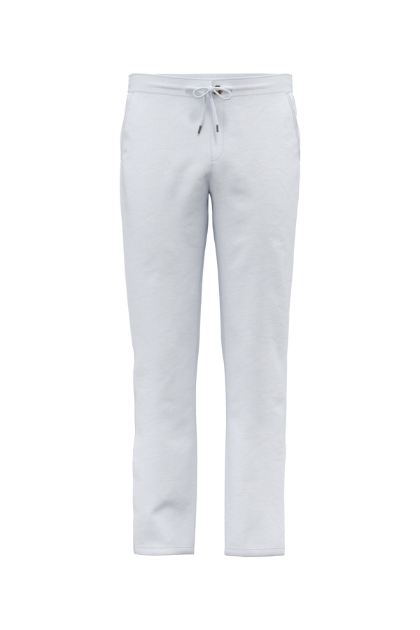 Calças chino de homem Algodão Bio c\ Linho- 170 g-Branco-S-RAG-Tailors-Fardas-e-Uniformes-Vestuario-Pro