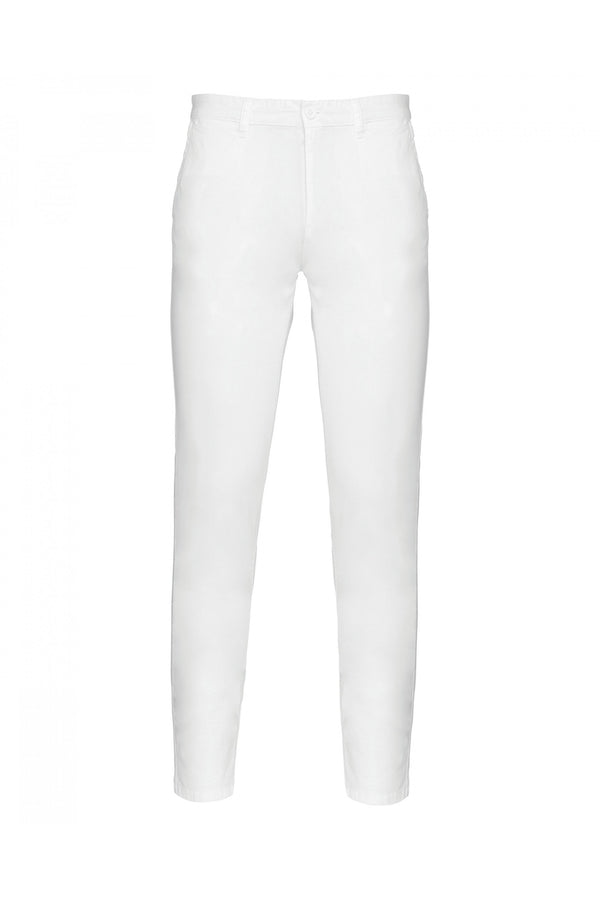 Calças chino de homem Aveludada-Branco-38 PT-RAG-Tailors-Fardas-e-Uniformes-Vestuario-Pro
