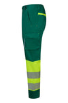 Calças de Alta Visibilidade Stretch Recicladas Bicolor com Faixas Segmentadas-RAG-Tailors-Fardas-e-Uniformes-Vestuario-Pro