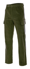 Calças de Bombazine Multibolsos-Verde Caça-S-RAG-Tailors-Fardas-e-Uniformes-Vestuario-Pro