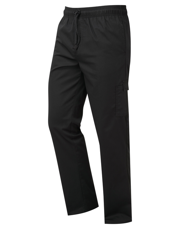 Calças de Chef Unissexo-Preto-XS-RAG-Tailors-Fardas-e-Uniformes-Vestuario-Pro