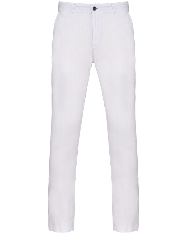 Calças de Linho Elegantes para Homem-Branco-White-36-RAG-Tailors-Fardas-e-Uniformes-Vestuario-Pro