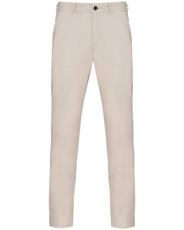 Calças de Linho Elegantes para Homem-Linen Sand-11-36-RAG-Tailors-Fardas-e-Uniformes-Vestuario-Pro