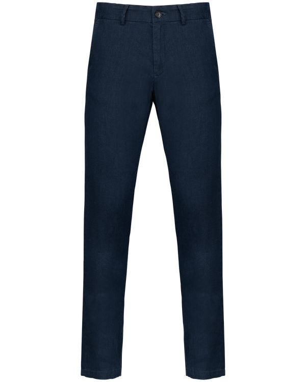 Calças de Linho Elegantes para Homem-Navy Blue-44-36-RAG-Tailors-Fardas-e-Uniformes-Vestuario-Pro