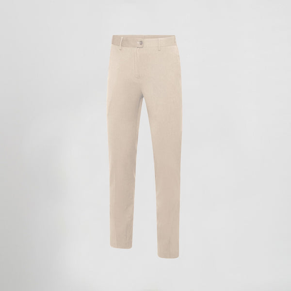 Calças de Senhora Cintura Elástica Taffora-Bege - 110-36-RAG-Tailors-Fardas-e-Uniformes-Vestuario-Pro