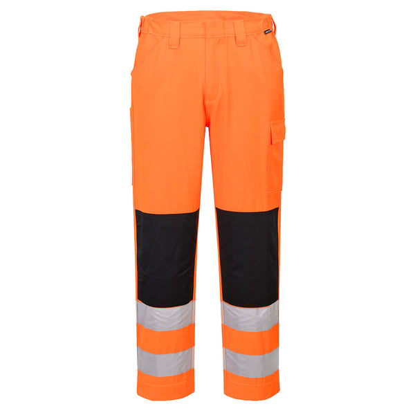 Calças de Trabalho de Alta Visibilidade Essential-Laranja Curto-28-RAG-Tailors-Fardas-e-Uniformes-Vestuario-Pro