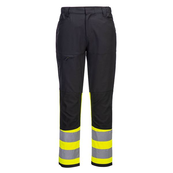 Calças de serviço WX2 Eco Hi-Vis Classe 1-Amarelo/preto-UK28" DE44 FR36 EU42-RAG-Tailors-Fardas-e-Uniformes-Vestuario-Pro
