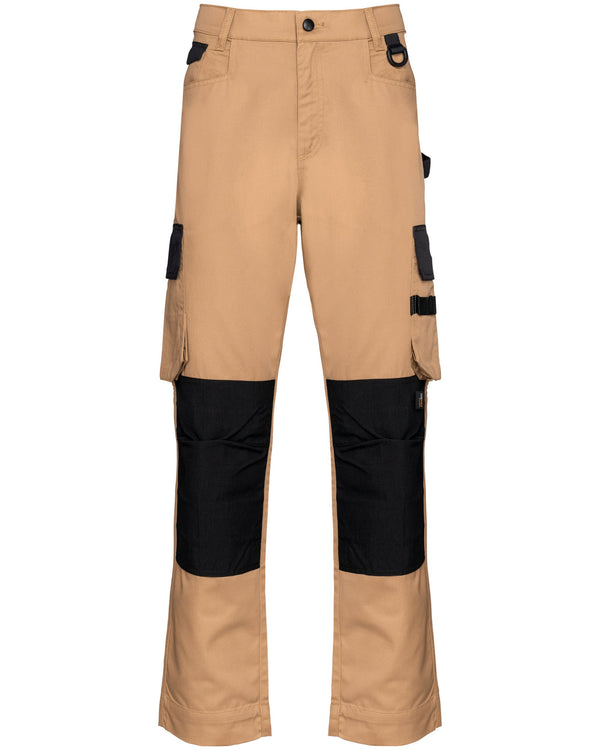 Calças de trabalho Multibolsos bicolores de homem-Camel / Black-36 PT (36 FR)-RAG-Tailors-Fardas-e-Uniformes-Vestuario-Pro