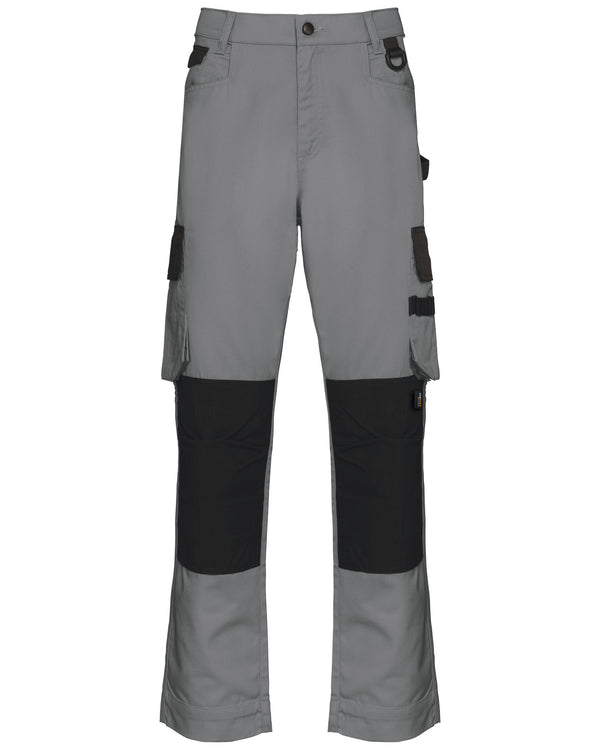 Calças de trabalho Multibolsos bicolores de homem-Silver / Black-36 PT (36 FR)-RAG-Tailors-Fardas-e-Uniformes-Vestuario-Pro