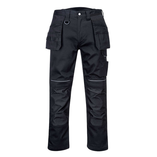Calças de trabalho com coldre em algodão PW3-Preto-UK28" DE44 FR36 EU42-RAG-Tailors-Fardas-e-Uniformes-Vestuario-Pro