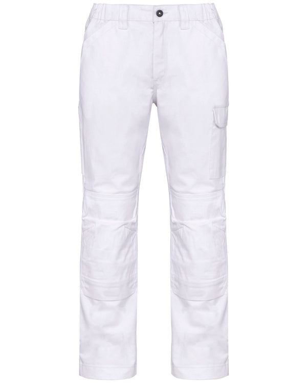 Calças de trabalho multibolsos de homem-White-36 PT (36 FR)-RAG-Tailors-Fardas-e-Uniformes-Vestuario-Pro