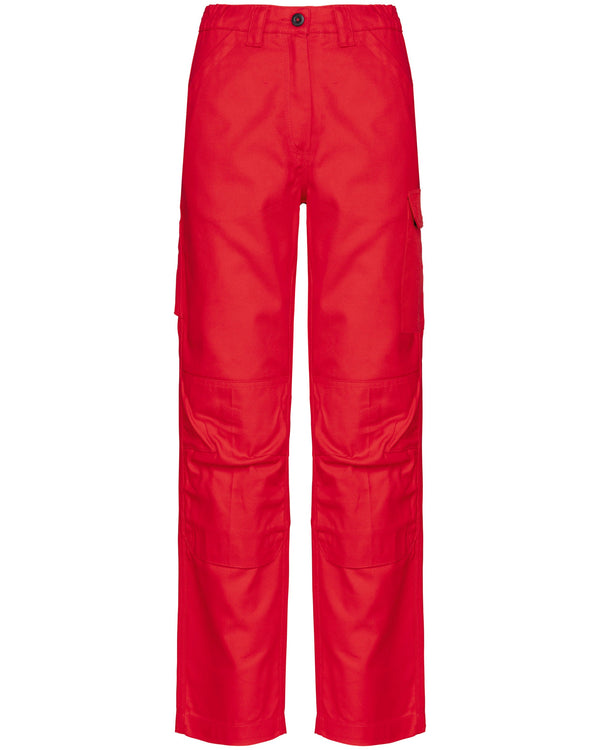 Calças de trabalho multibolsos de senhora-Red-34 PT (34 FR)-RAG-Tailors-Fardas-e-Uniformes-Vestuario-Pro