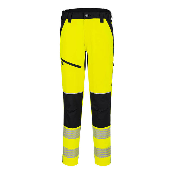 Calças elásticas de alta visibilidade PW3-Amarelo/preto-S-RAG-Tailors-Fardas-e-Uniformes-Vestuario-Pro