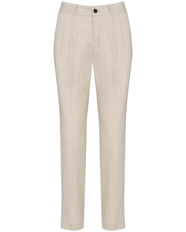 Calças em linho elegantes e leves para senhora-Linen Sand-34-RAG-Tailors-Fardas-e-Uniformes-Vestuario-Pro