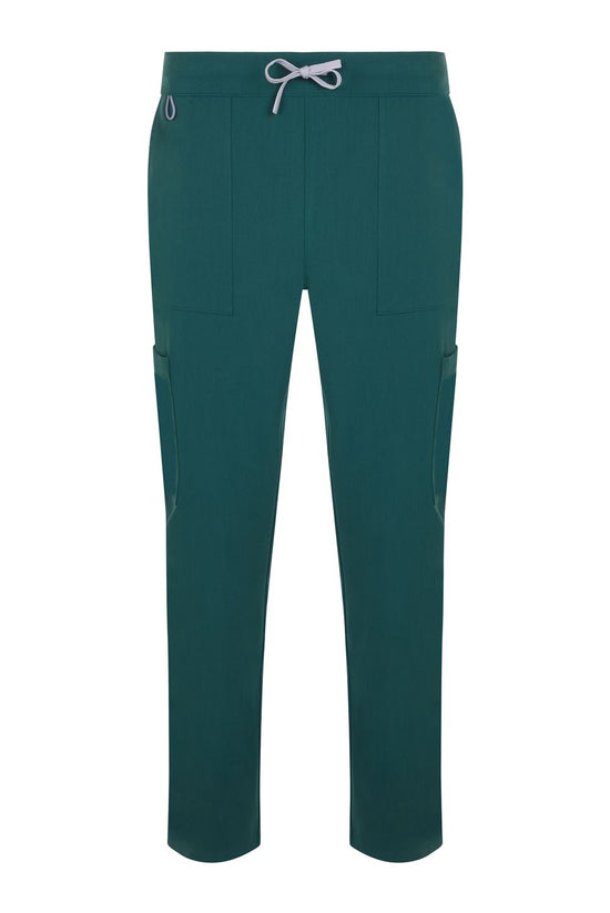 Calças estilo pijama PureStretch retas Unissexo Essential-Verde Selva - 40-XS-RAG-Tailors-Fardas-e-Uniformes-Vestuario-Pro