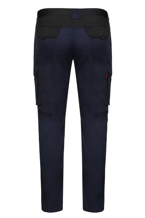 Calças stretch bicolores com corte slim fit - Solid Match