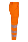 Calças stretch recicladas de alta visibilidade com faixas segmentadas para mulher-RAG-Tailors-Fardas-e-Uniformes-Vestuario-Pro