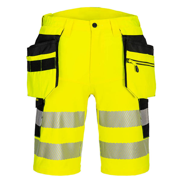 Calções com bolso para coldre DX4 Hi-Vis-Amarelo/preto-UK30" DE46 FR38 EU44-RAG-Tailors-Fardas-e-Uniformes-Vestuario-Pro