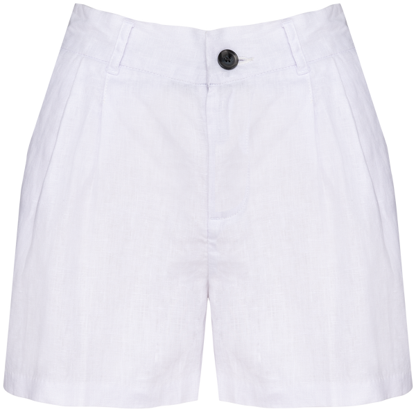 Calções em Linho de Senhora-Branco-34 FR-RAG-Tailors-Fardas-e-Uniformes-Vestuario-Pro