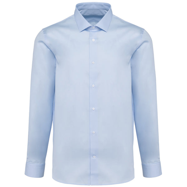 Camisa 100% Algodão com manga comprida de homem-Essential Light Blue-S-RAG-Tailors-Fardas-e-Uniformes-Vestuario-Pro