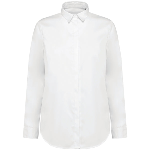 Camisa 100% Algodão de manga comprida de senhora-White-XS-RAG-Tailors-Fardas-e-Uniformes-Vestuario-Pro