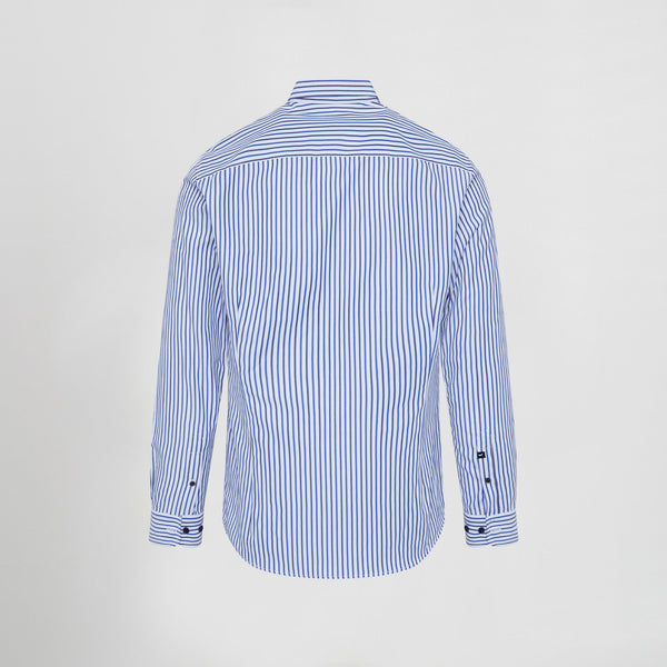 Camisa Alessandro de Homem de Riscas Bicolores Slim Fit-RAG-Tailors-Fardas-e-Uniformes-Vestuario-Pro