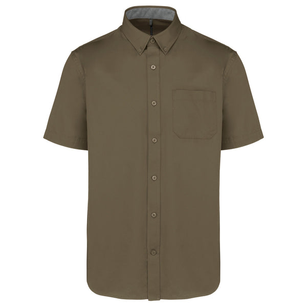 Camisa Ariana de homem de manga curta-Light khaki-XS-RAG-Tailors-Fardas-e-Uniformes-Vestuario-Pro
