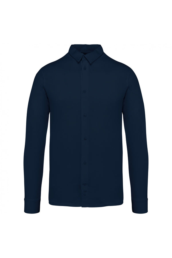 Camisa Biológica Alqueva-Marinho-S-RAG-Tailors-Fardas-e-Uniformes-Vestuario-Pro