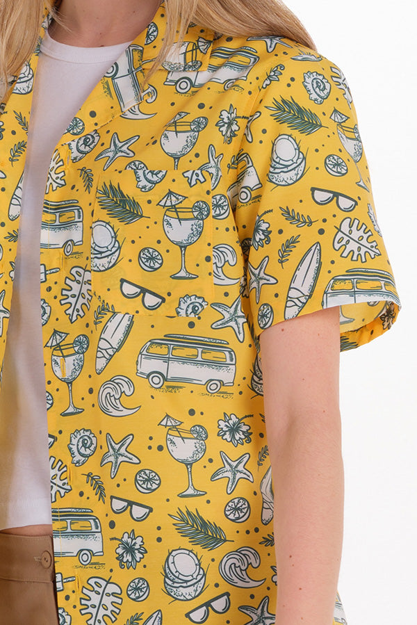 Camisa Estampada Cóctel Unissexo-RAG-Tailors-Fardas-e-Uniformes-Vestuario-Pro
