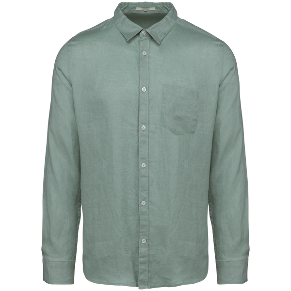 Camisa Homem Linho Pavão-Jade Green-S-RAG-Tailors-Fardas-e-Uniformes-Vestuario-Pro