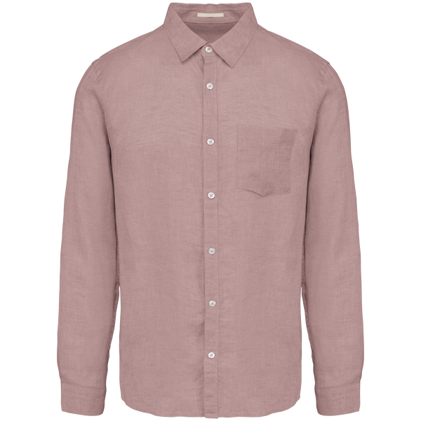 Camisa Homem Linho Pavão-Petal Rose-S-RAG-Tailors-Fardas-e-Uniformes-Vestuario-Pro