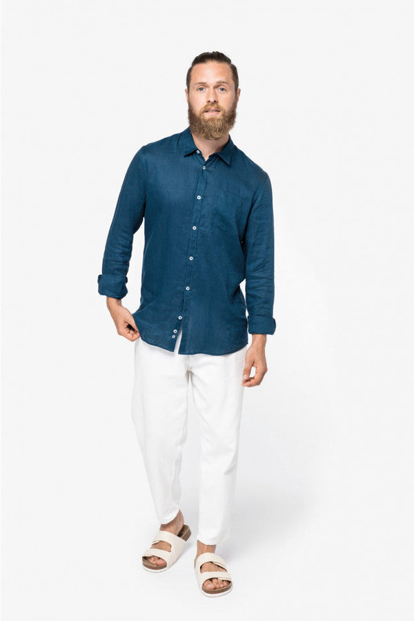 Camisa Homem Linho Pavão-RAG-Tailors-Fardas-e-Uniformes-Vestuario-Pro